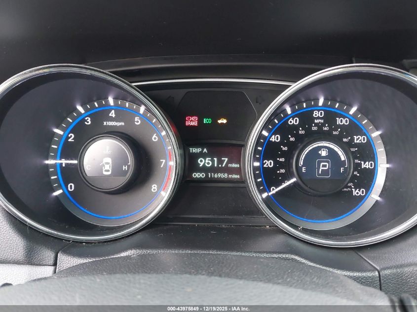 2013 Hyundai Sonata Gls VIN: 5NPEB4AC3DH745558 Lot: 43975849