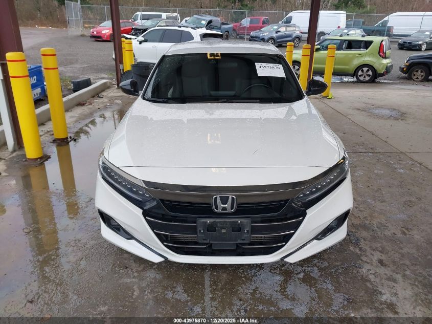 2022 Honda Accord Sport VIN: 1HGCV1F31NA101203 Lot: 43975870