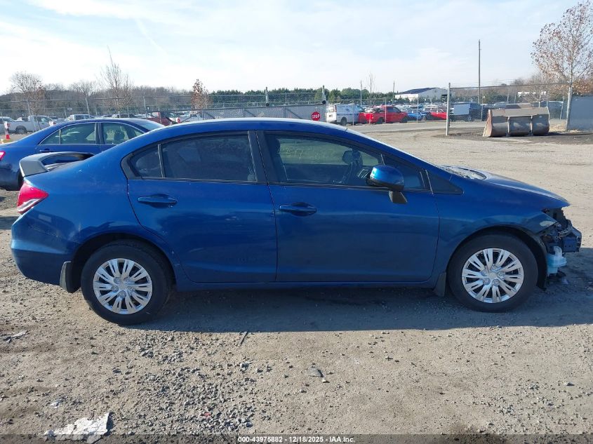 2013 Honda Civic Lx VIN: 19XFB2F58DE290231 Lot: 43975882
