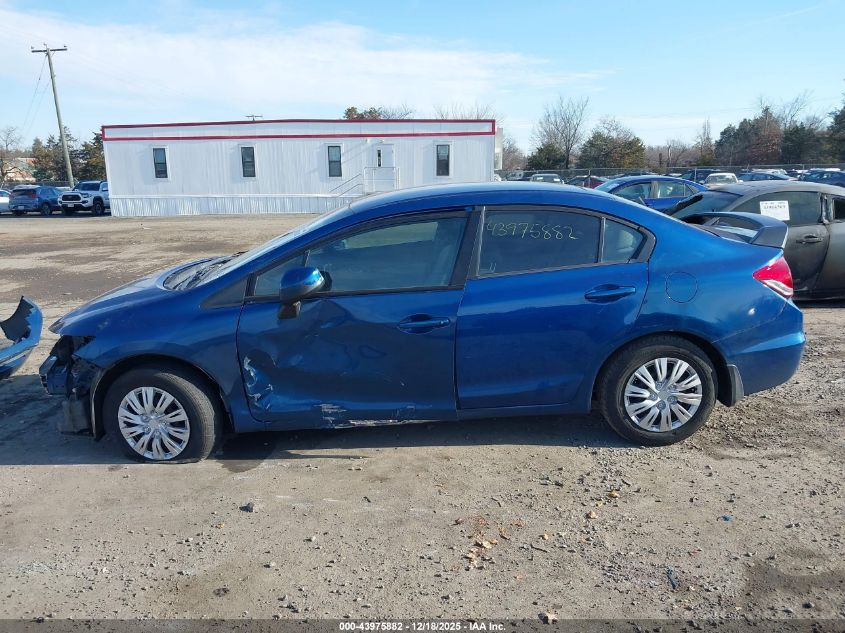 2013 Honda Civic Lx VIN: 19XFB2F58DE290231 Lot: 43975882