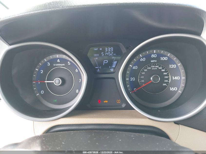 2011 Hyundai Elantra Limited (Ulsan Plant) VIN: KMHDH4AE7BU087026 Lot: 43975926