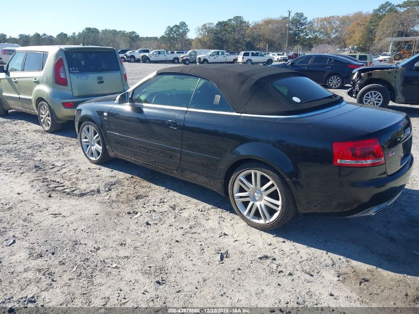 2007 Audi S4 VIN: WUARL48H77K900752 Lot: 43975960