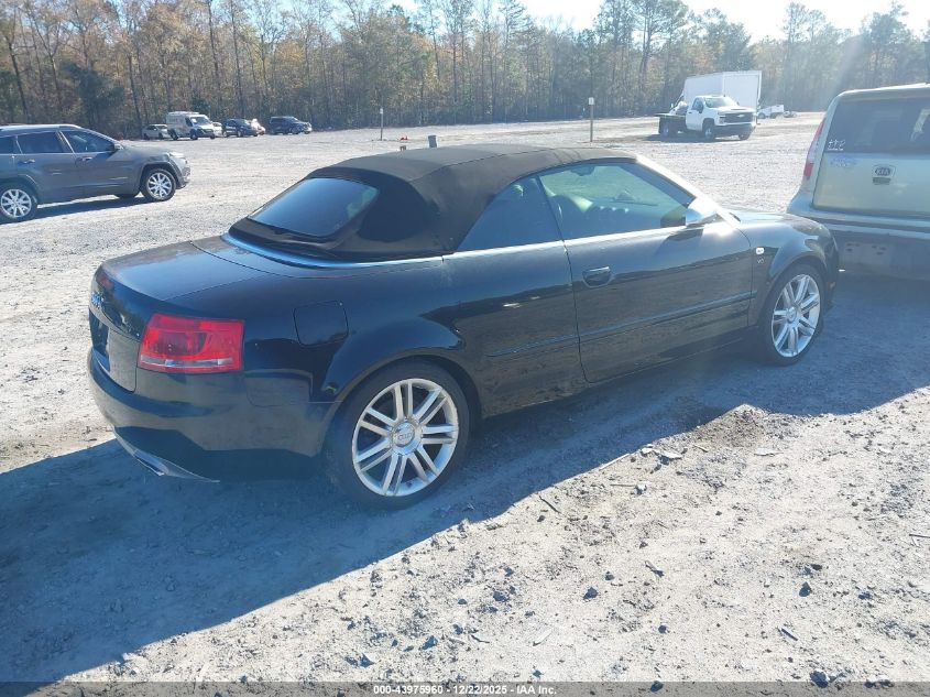 2007 Audi S4 VIN: WUARL48H77K900752 Lot: 43975960