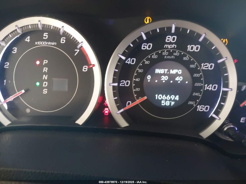 2012 Acura Tsx 2.4 VIN: JH4CW2H65CC001081 Lot: 43975970