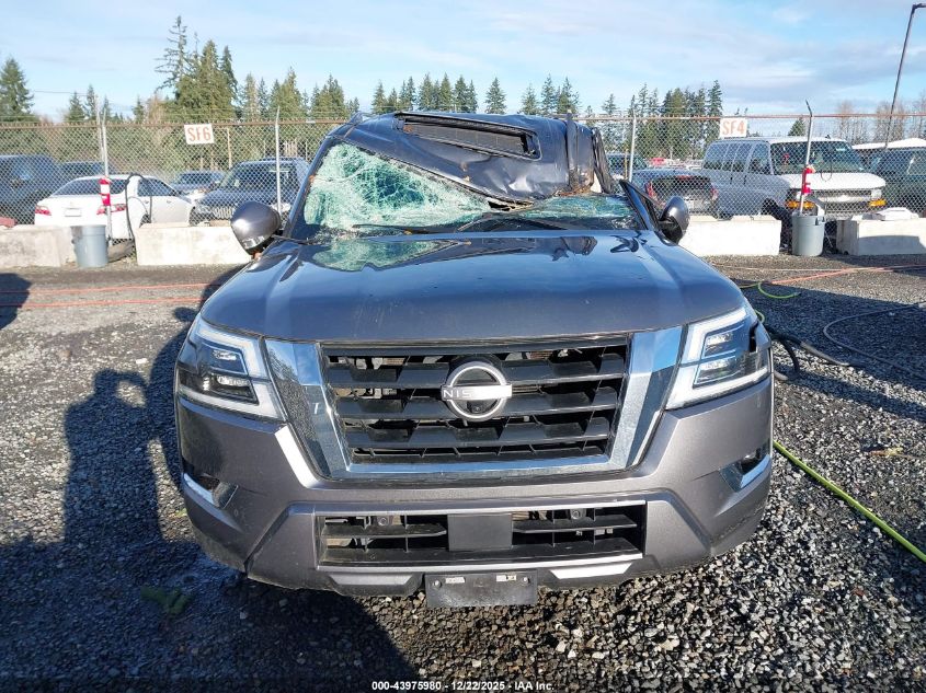 2021 Nissan Armada Sl 4Wd VIN: JN8AY2BB3M9792397 Lot: 43975980