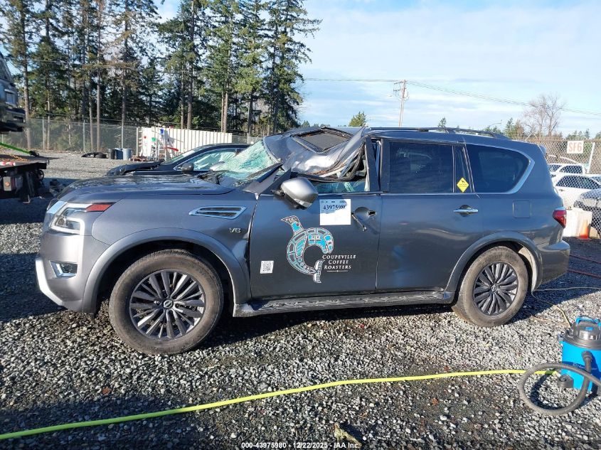 2021 Nissan Armada Sl 4Wd VIN: JN8AY2BB3M9792397 Lot: 43975980