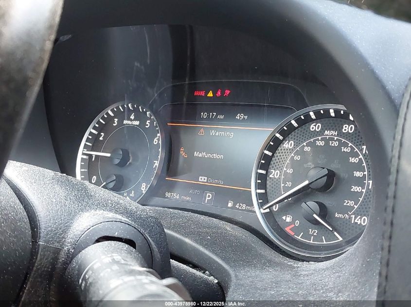 2021 Nissan Armada Sl 4Wd VIN: JN8AY2BB3M9792397 Lot: 43975980