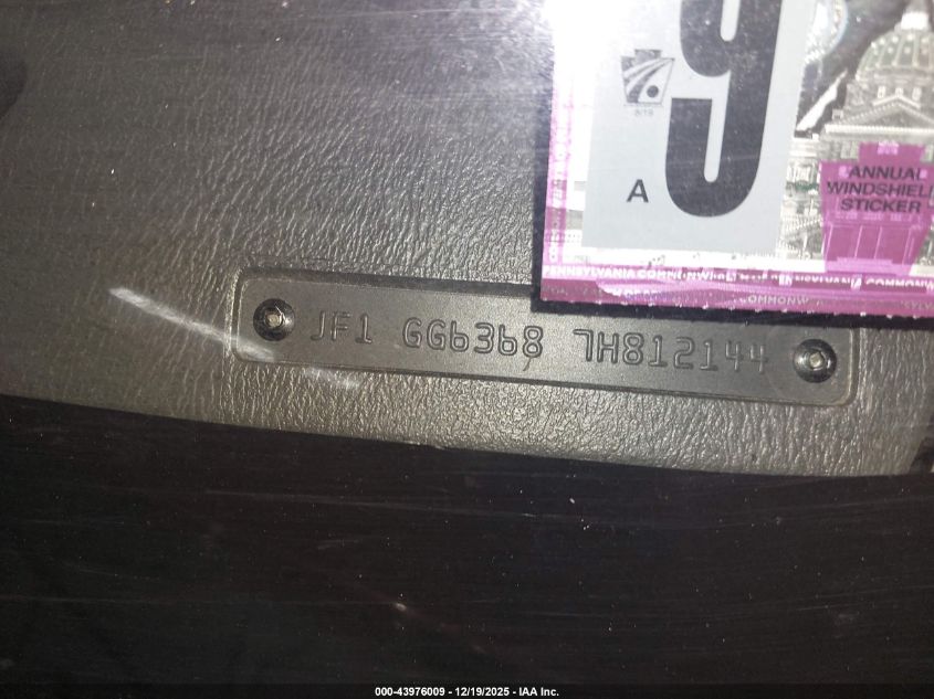 2007 Subaru Impreza Outback Sport VIN: JF1GG63687H812144 Lot: 43976009