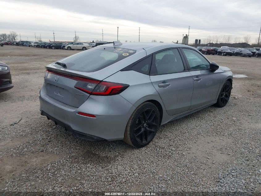2025 Honda Civic Sedan Sport VIN: 19XFL2H86SE000179 Lot: 43976011