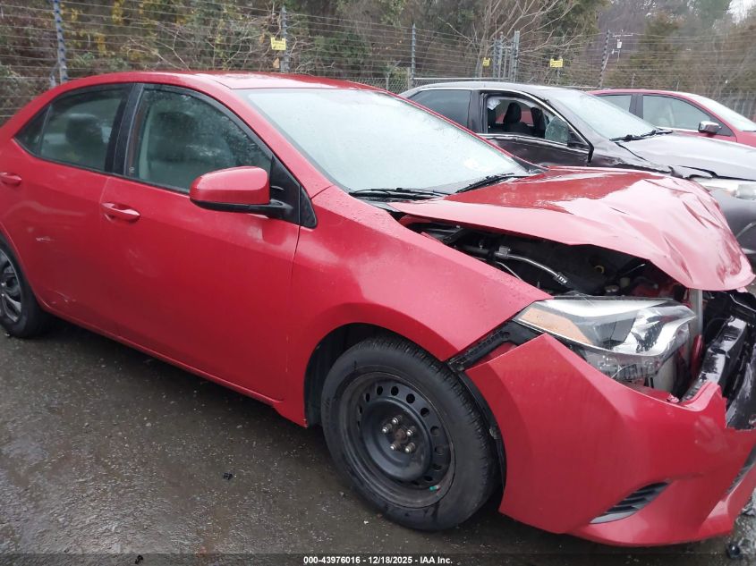 2016 Toyota Corolla Le VIN: 2T1BURHE0GC707195 Lot: 43976016