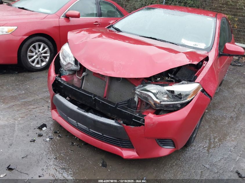 2016 Toyota Corolla Le VIN: 2T1BURHE0GC707195 Lot: 43976016