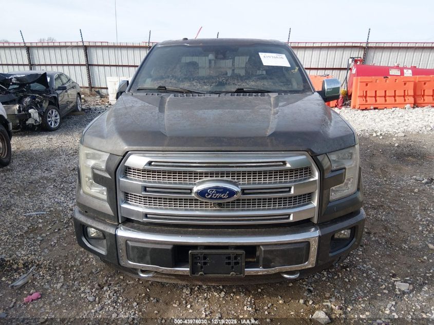 2015 Ford F-150 Platinum VIN: 1FTEW1EG7FFC93563 Lot: 43976030