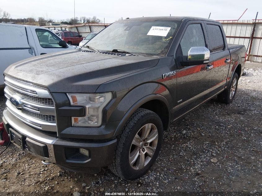 2015 Ford F-150 Platinum VIN: 1FTEW1EG7FFC93563 Lot: 43976030