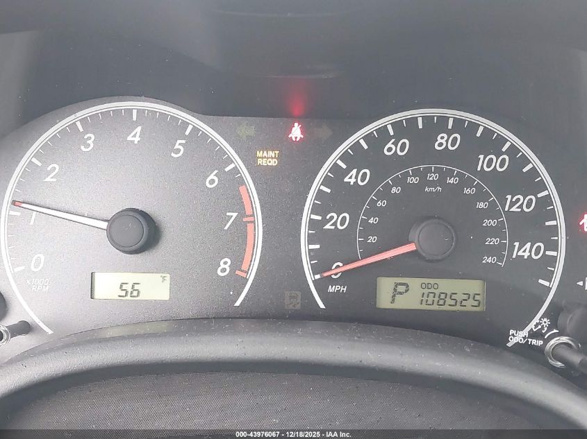 2012 Toyota Corolla Le VIN: 5YFBU4EE5CP023485 Lot: 43976067