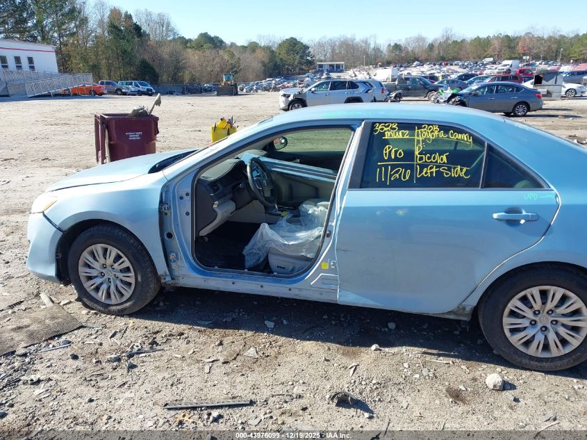 2013 Toyota Camry Le VIN: 4T1BF1FK2DU700134 Lot: 43976099