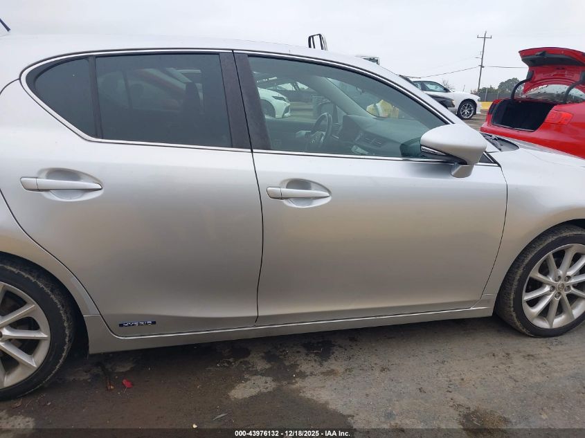 2013 Lexus Ct 200H VIN: JTHKD5BH6D2154704 Lot: 43976132