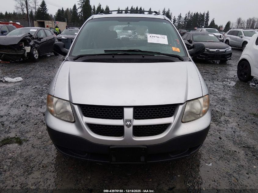 2003 Dodge Caravan Se VIN: 1D4GP25323B121651 Lot: 43976150