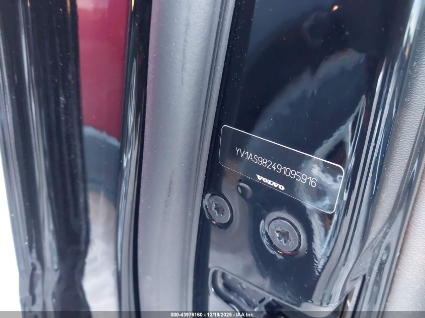 2009 Volvo S80 3.2 VIN: YV1AS982491095916 Lot: 43976160