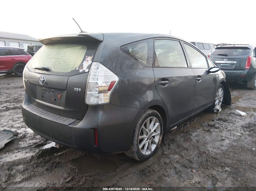 2012 Toyota Prius V Five VIN: JTDZN3EU7C3167903 Lot: 43976240