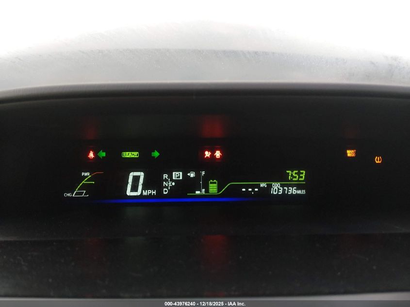 2012 Toyota Prius V Five VIN: JTDZN3EU7C3167903 Lot: 43976240