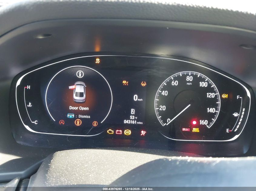 2021 Honda Accord Ex-L VIN: 1HGCV1F58MA038777 Lot: 43976285