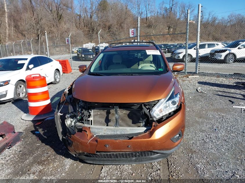 2015 Nissan Murano Sv VIN: 5N1AZ2MH7FN220636 Lot: 43976298