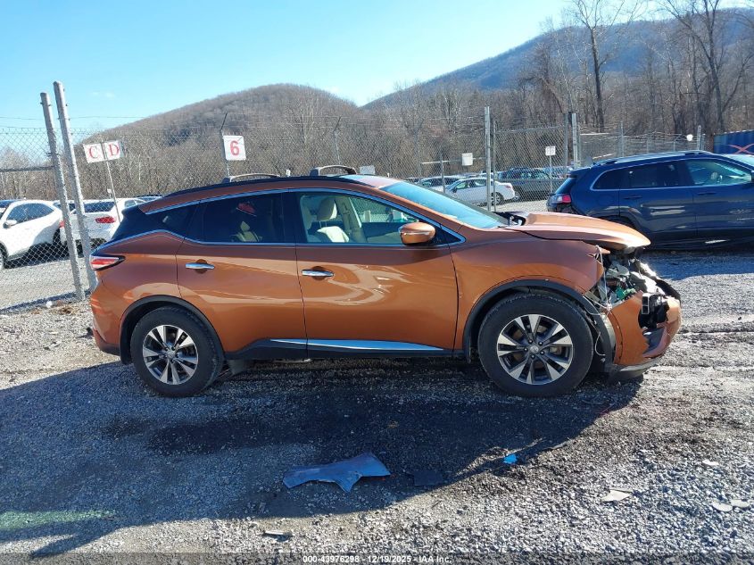 2015 Nissan Murano Sv VIN: 5N1AZ2MH7FN220636 Lot: 43976298