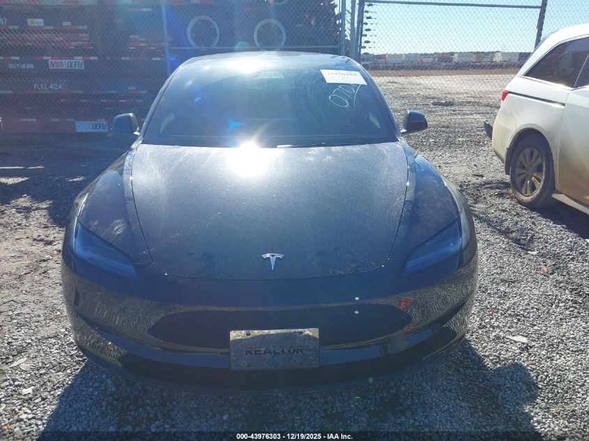 2025 Tesla Model 3 Long Range Rear-Wheel Drive/Standard Rear-Wheel Drive VIN: 5YJ3E1EA2SF070187 Lot: 43976303