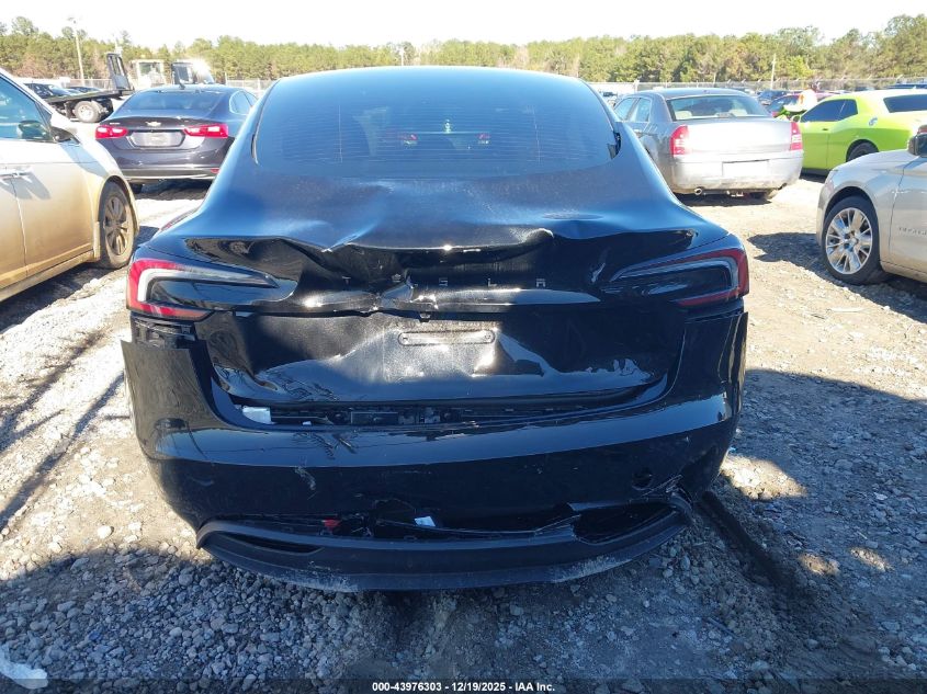 2025 Tesla Model 3 Long Range Rear-Wheel Drive/Standard Rear-Wheel Drive VIN: 5YJ3E1EA2SF070187 Lot: 43976303