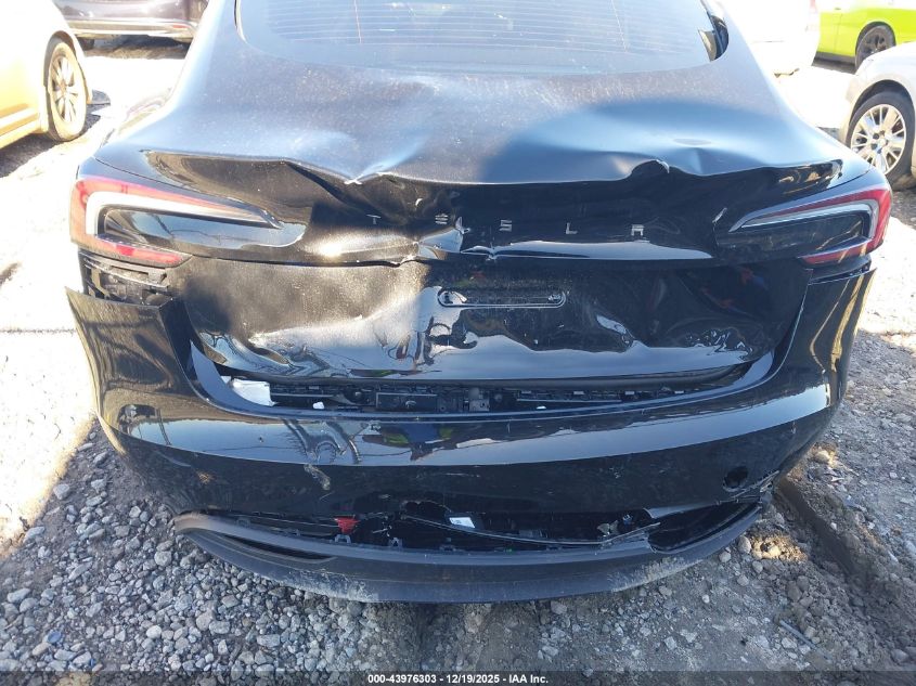 2025 Tesla Model 3 Long Range Rear-Wheel Drive/Standard Rear-Wheel Drive VIN: 5YJ3E1EA2SF070187 Lot: 43976303