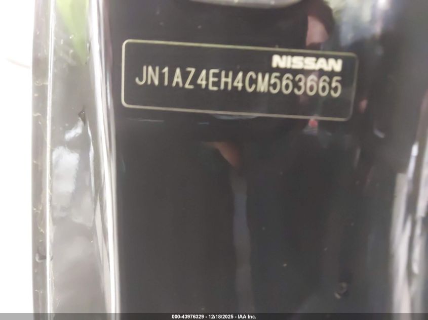 2012 Nissan 370Z Nismo VIN: JN1AZ4EH4CM563665 Lot: 43976329
