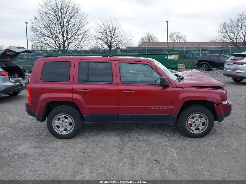 2014 Jeep Patriot Sport VIN: 1C4NJRBB4ED595747 Lot: 43976333
