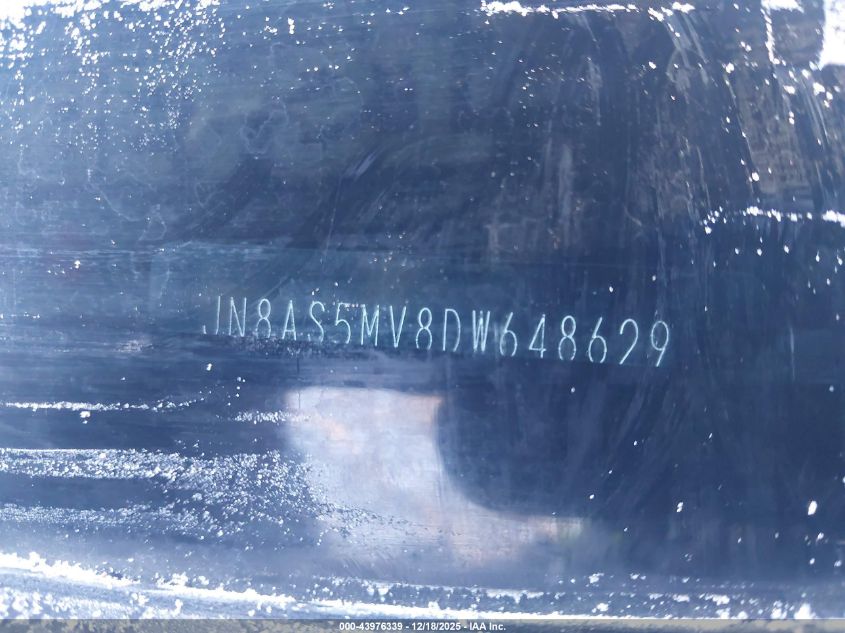 2013 Nissan Rogue S VIN: JN8AS5MV8DW648629 Lot: 43976339