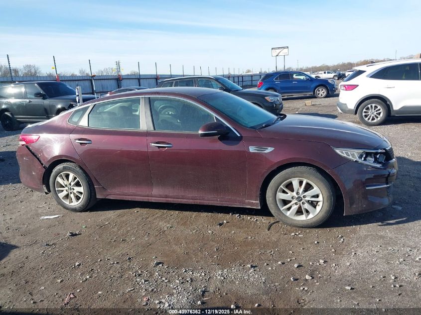 2018 Kia Optima Lx VIN: 5XXGT4L34JG219837 Lot: 43976362