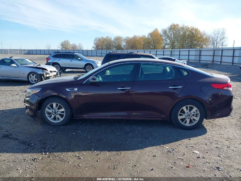 2018 Kia Optima Lx VIN: 5XXGT4L34JG219837 Lot: 43976362