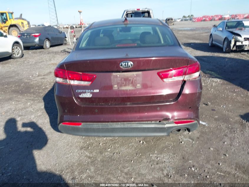 2018 Kia Optima Lx VIN: 5XXGT4L34JG219837 Lot: 43976362