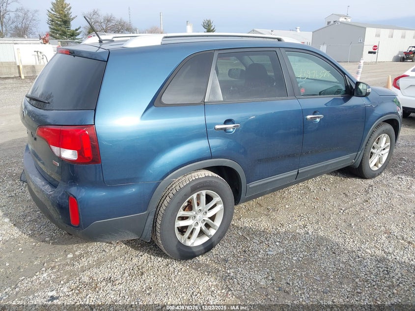Vin: 5xykt3a61eg524554, lot: 44472071, kia sorento lx 20144