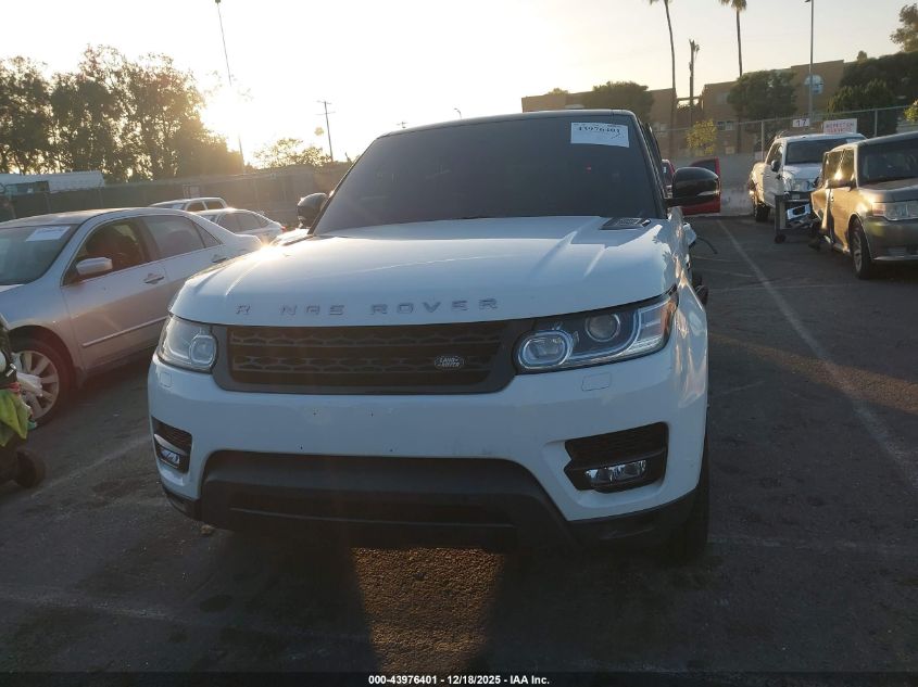 2015 Land Rover Range Rover Sport 3.0L V6 Supercharged Hse VIN: SALWR2VF9FA618650 Lot: 43976401