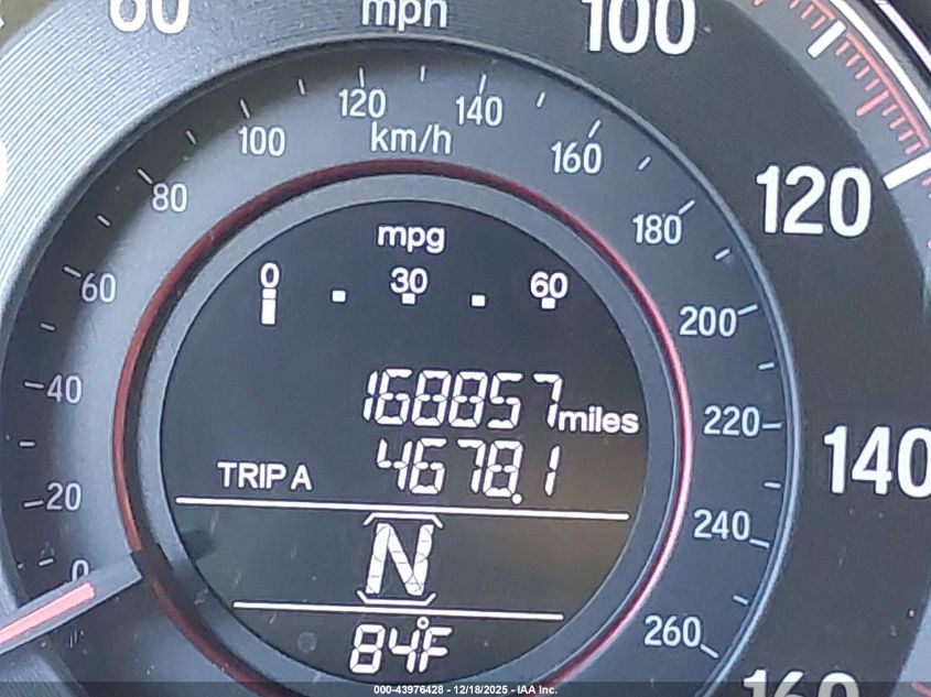 2017 Honda Accord Sport Se VIN: 1HGCR2F19HA163042 Lot: 43976428