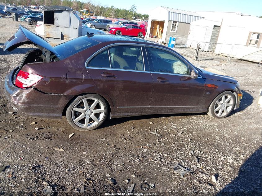 2012 Mercedes-Benz C 350 Sport VIN: WDDGF5HB3CR213062 Lot: 43976442