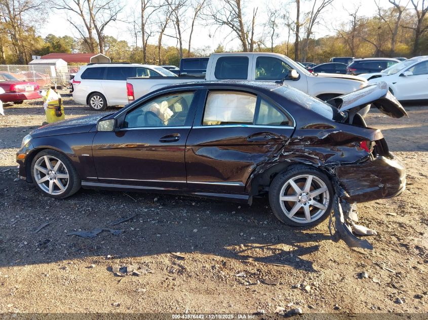 2012 Mercedes-Benz C 350 Sport VIN: WDDGF5HB3CR213062 Lot: 43976442