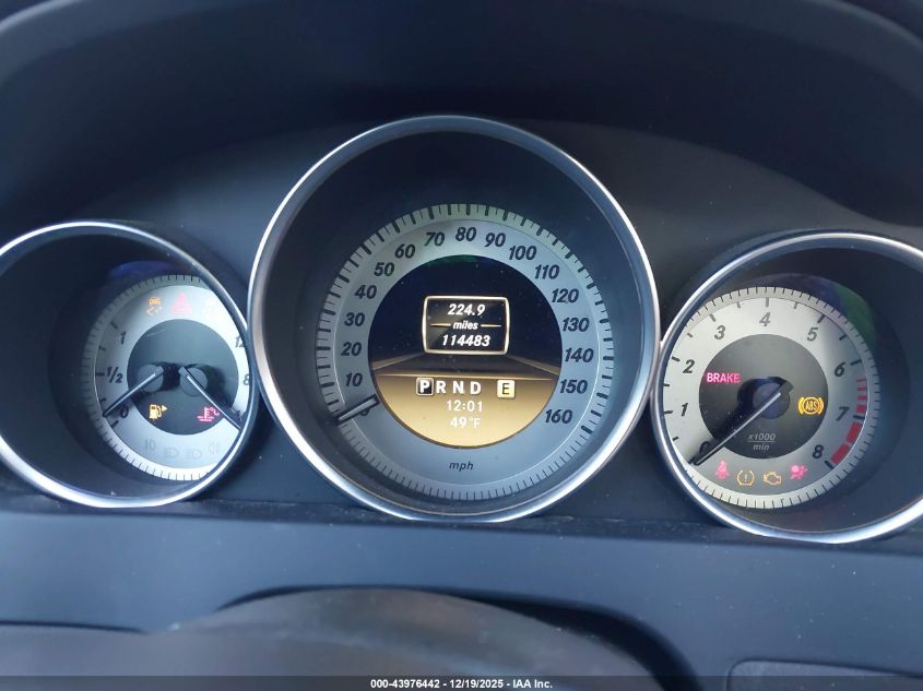 2012 Mercedes-Benz C 350 Sport VIN: WDDGF5HB3CR213062 Lot: 43976442