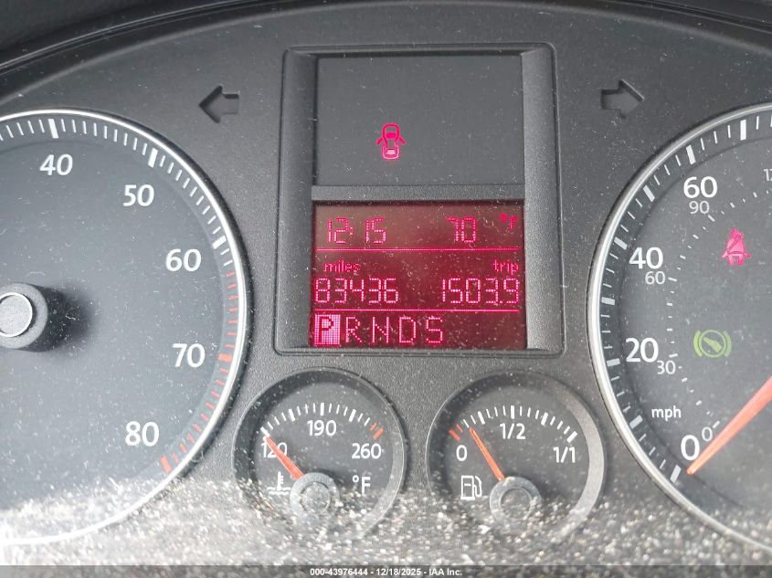 2009 Volkswagen Rabbit S VIN: WVWBB71K89W146779 Lot: 43976444