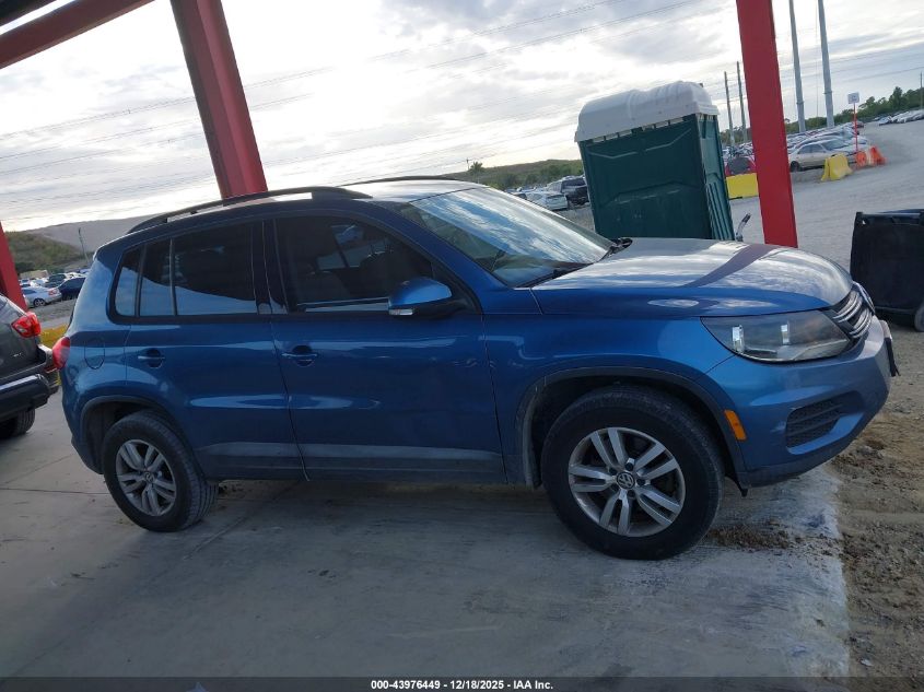2017 Volkswagen Tiguan 2.0T S VIN: WVGAV7AX7HW503846 Lot: 43976449