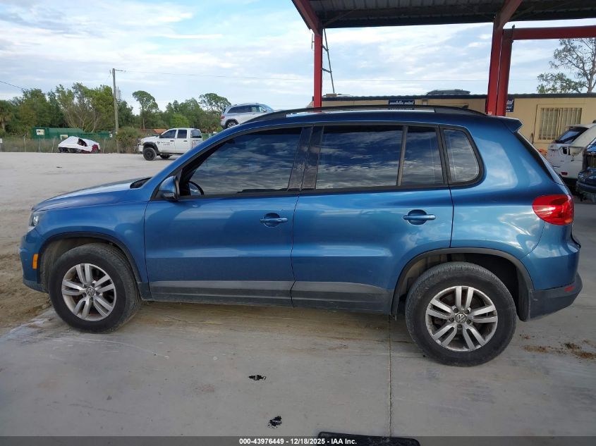 2017 Volkswagen Tiguan 2.0T S VIN: WVGAV7AX7HW503846 Lot: 43976449