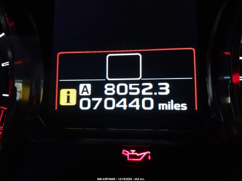 2019 Subaru Wrx VIN: JF1VA1A61K9824850 Lot: 43976465