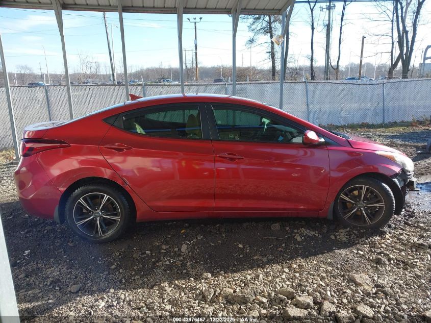 2013 Hyundai Elantra Gls VIN: 5NPDH4AE9DH288105 Lot: 43976467