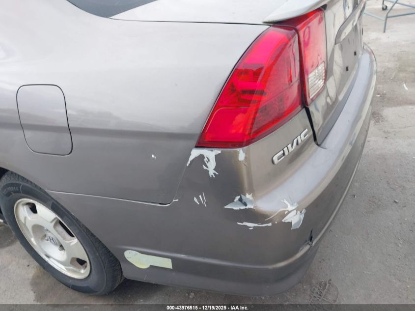 2005 Honda Civic Hybrid VIN: JHMES96695S010553 Lot: 43976515