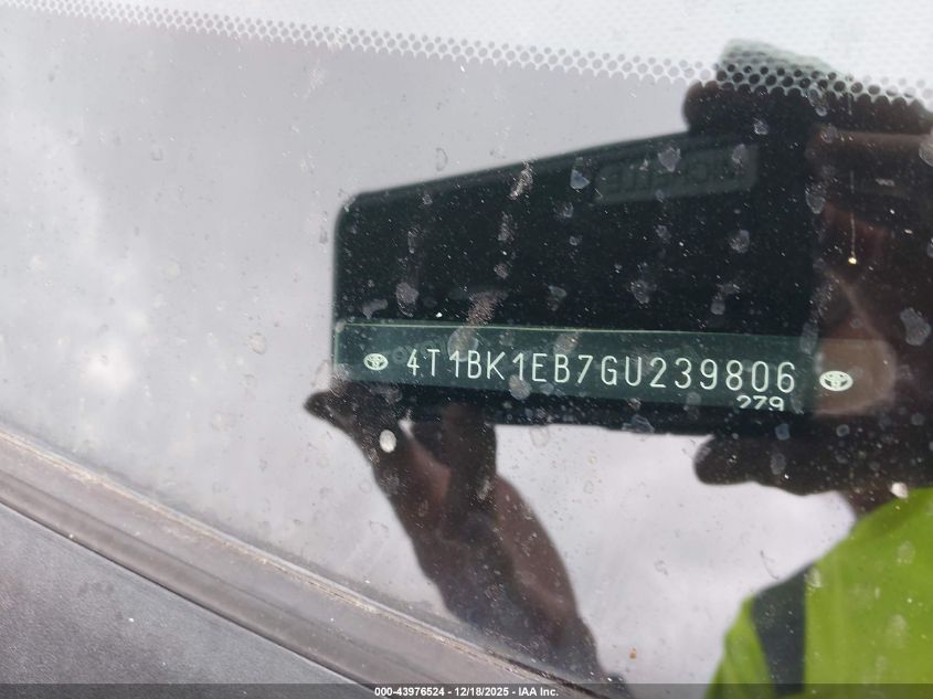 2016 Toyota Avalon Xle Premium VIN: 4T1BK1EB7GU239806 Lot: 43976524