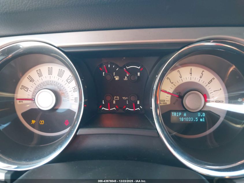 2012 Ford Mustang V6 Premium VIN: 1ZVBP8AM9C5251964 Lot: 43976545